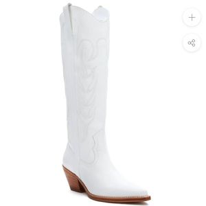 COCONUTS AGENCY WESTERN WHITE COWBOY BOOT